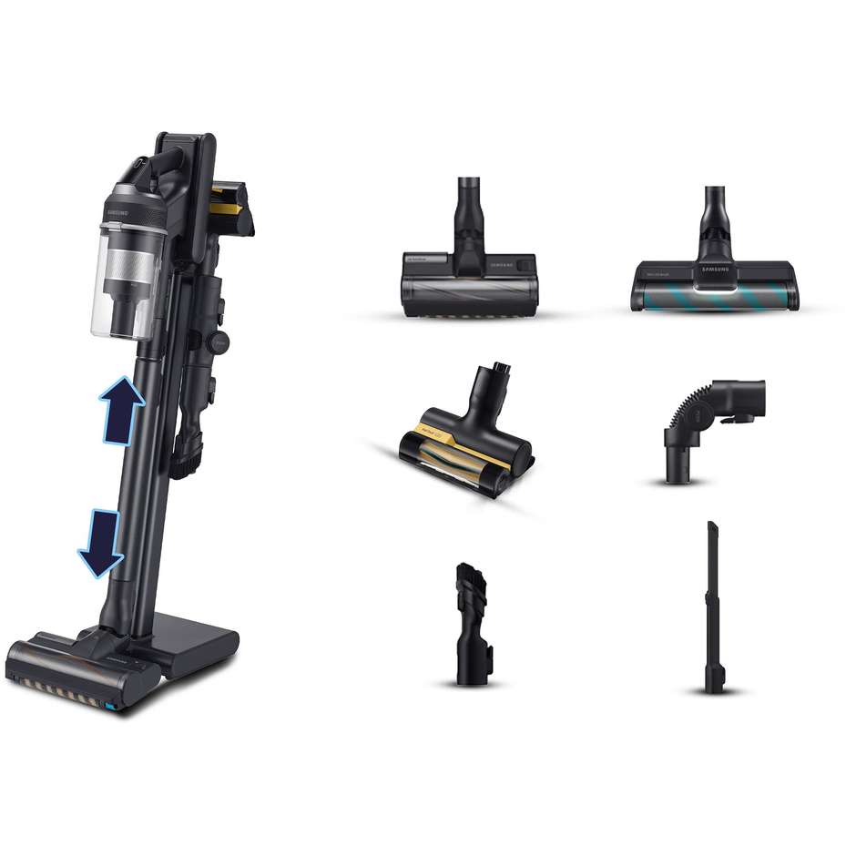 Samsung VS20C9554T Scopa Elettrica Ricaricabile Senza Fili 580 W 0,8 L Nero