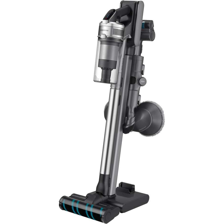Samsung VS20R9048T3 Jet 90 Premium Scopa Elettrica Ricaricabile Senza Fili con Spazzola Lavapavimenti 200 W 0,8 L Argento