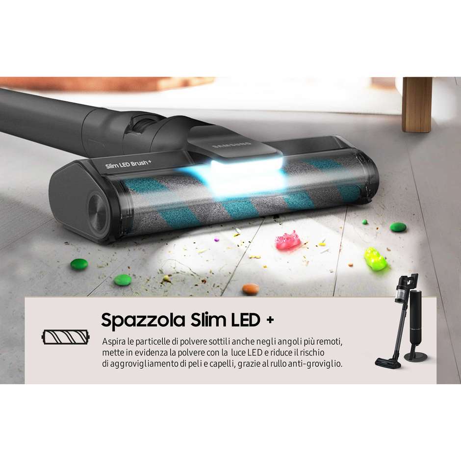 Samsung VS28C9784QK Aspirapolvere senza filo Potenza 280W Colore Nero