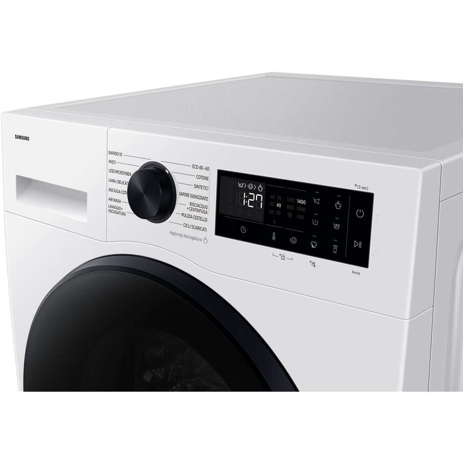 Samsung WD90DG5B15BE Lavasciuga Carica frontale Capacita 9+6 Kg 1400 Giri/min Classe D Colore Bianco