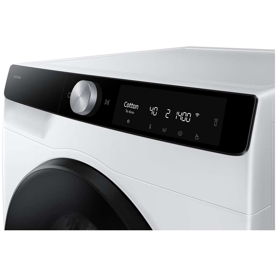 Samsung WD90DG6B85BKU3 Lavasciuga Carica Frontale Capacita 9 Kg + 6 Kg 1400 Giri/min Classe D Colore Bianco