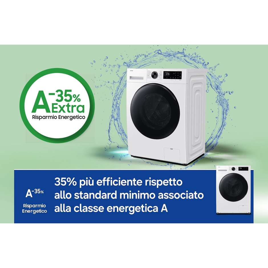 Samsung WD90HG5U34BEET Lavasciuga Carica Frontale 9+6 kg 1400 giri Bianco
