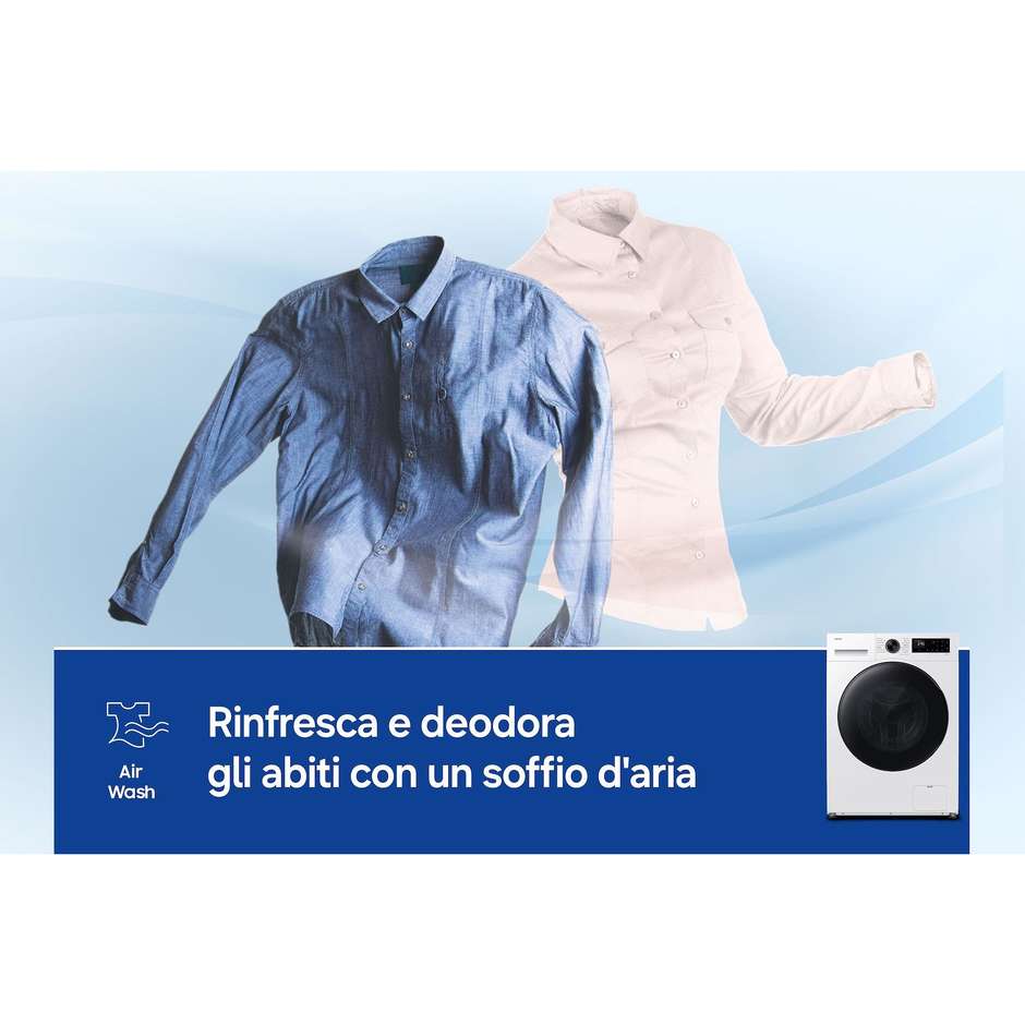 Samsung WD90HG5U34BEET Lavasciuga Carica Frontale 9+6 kg 1400 giri Bianco