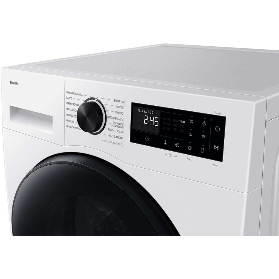 Samsung WD90HG5U34BEET Lavasciuga Carica Frontale 9+6 kg 1400 giri Bianco