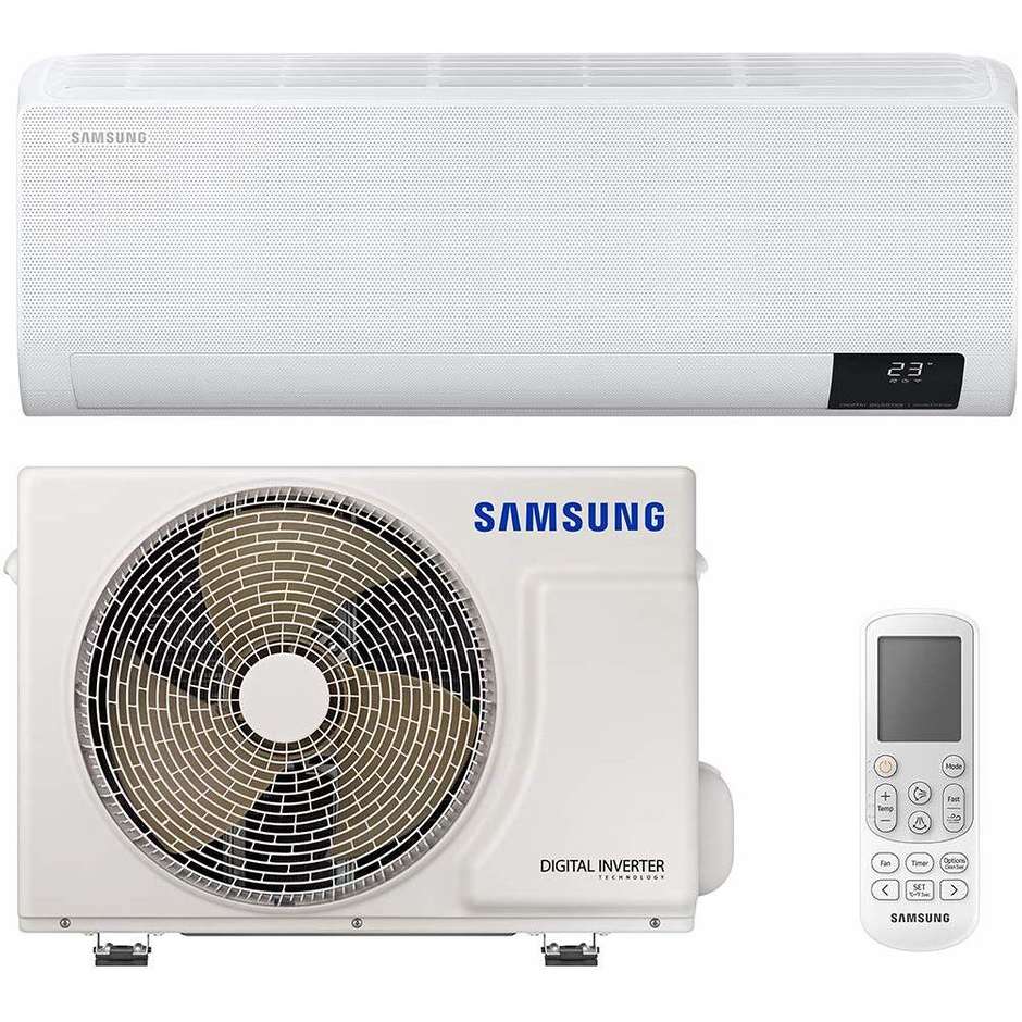 Samsung WindFree C-Next KITNEXT9 Climatizzatore Monosplit 9000 BTU Inverter R32 Classe A++/A+ Wi-Fi Integrato
