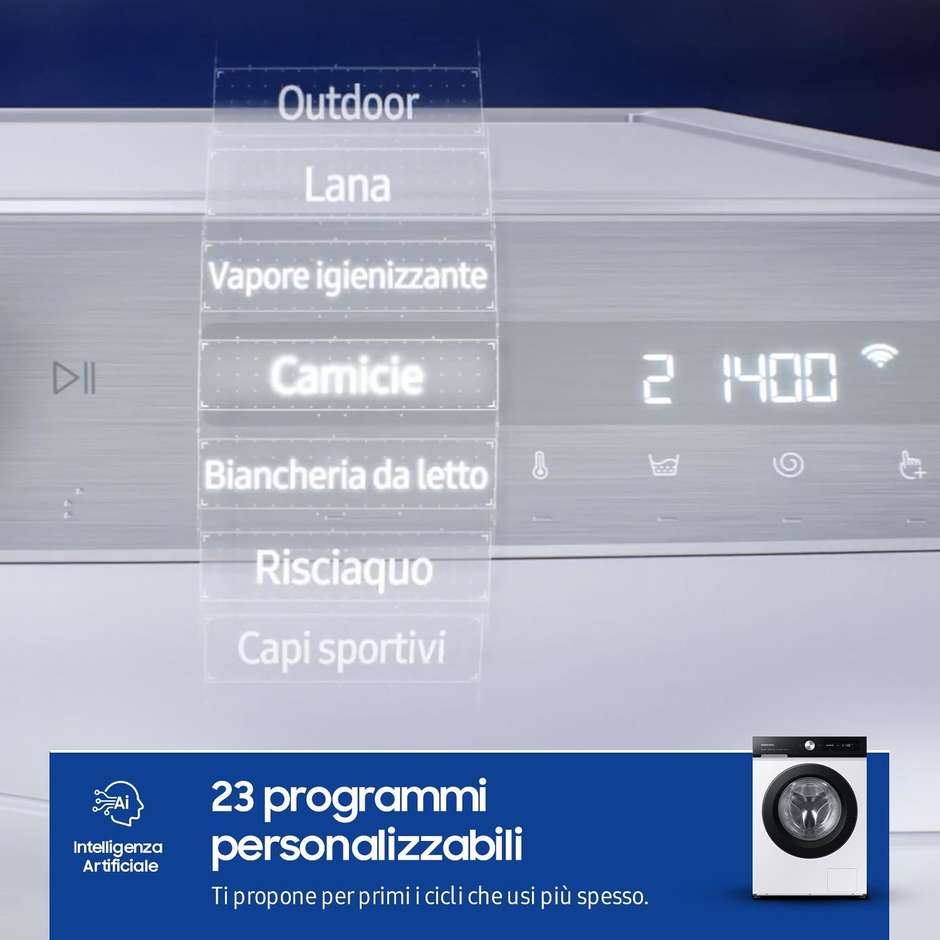 Samsung WW11BB534DAE lavatrice 11 kg 1400 giri con dosaggio automatico, classe A