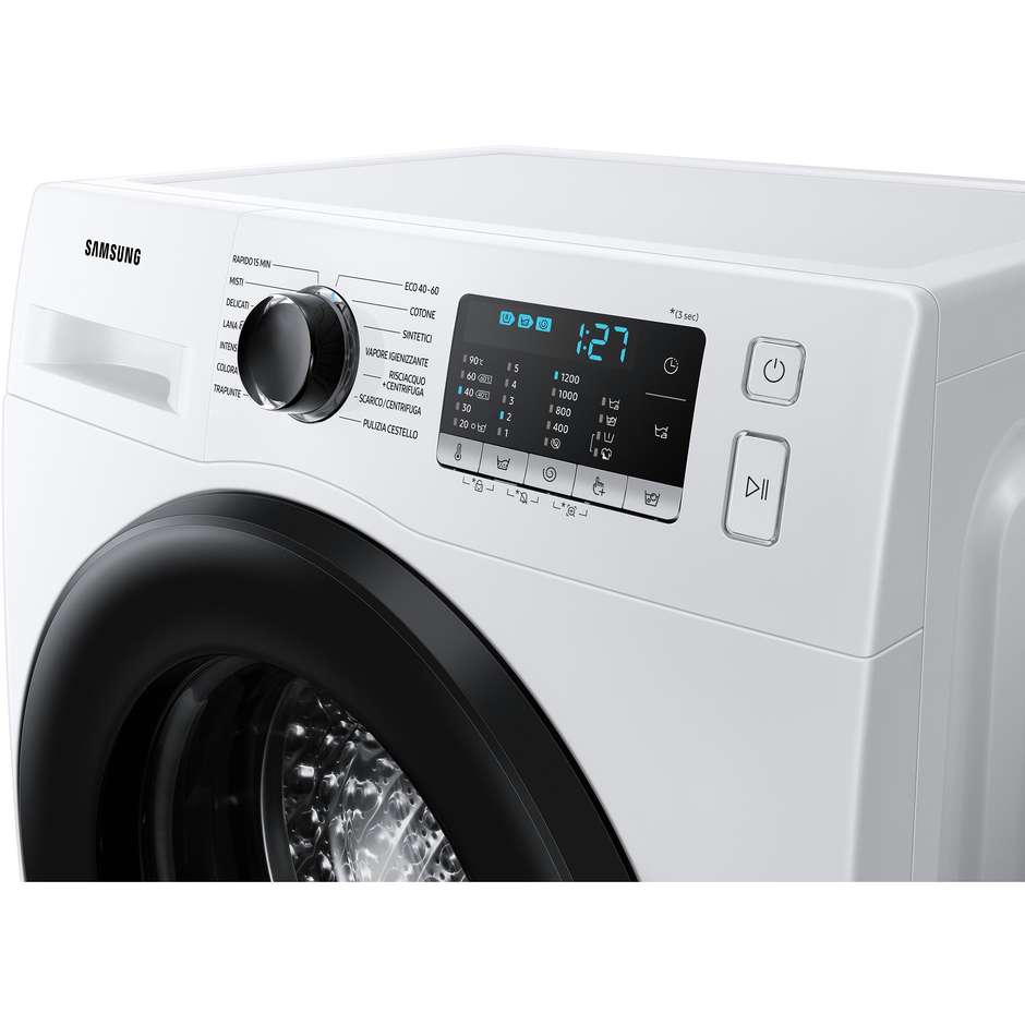 Samsung WW80AGAS21AE Lavatrice slim a caricamento frontale Capacita 8 kg 1200 giri/min Classe E Colore Bianco