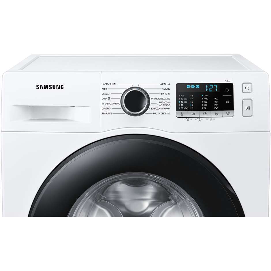 Samsung WW80AGAS21AE Lavatrice slim a caricamento frontale Capacita 8 kg 1200 giri/min Classe E Colore Bianco