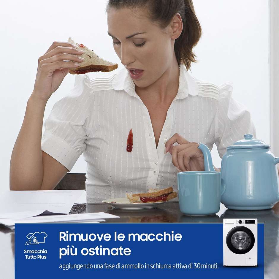 SAMSUNG WW90CGC04DAE Lavatrice Carica frontale 60 cm 9 kg 1400 Giri/min Motore Inverter Smart Wi-Fi Classe A