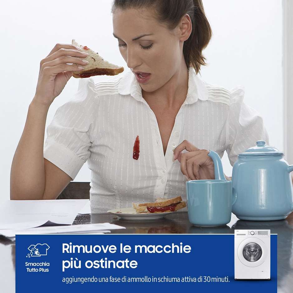 Samsung WW90CGC04DTH Lavatrice Carica frontale Capacita 9 Kg 1400 Giri/min Classe A Colore Bianco