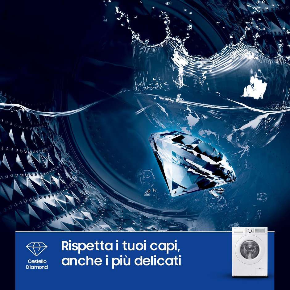 Samsung WW90CGC04DTH Lavatrice Carica frontale Capacita 9 Kg 1400 Giri/min Classe A Colore Bianco