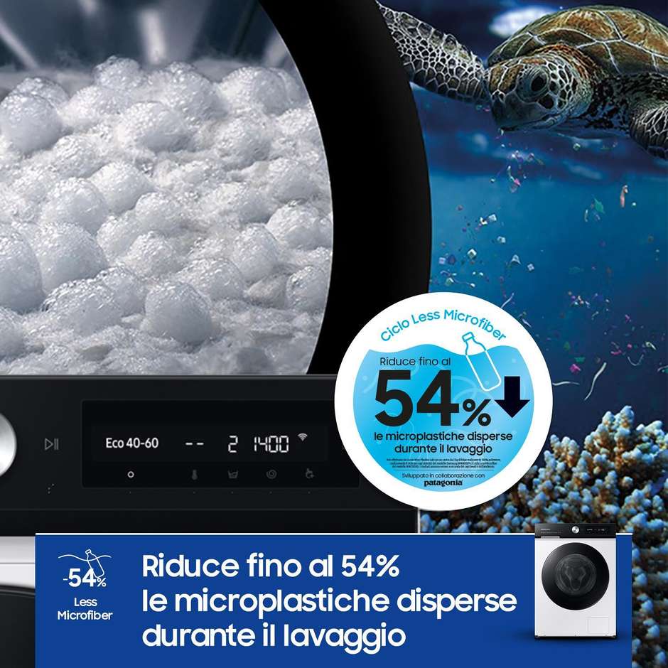 Samsung WW90DB7U94GEU3 Lavatrice Carica frontale Capacita 9 kg 1400 Giri/min Classe A Colore Bianco