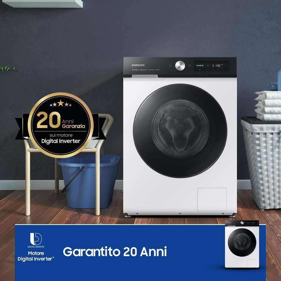 Samsung WW90DB7U94GEU3 Lavatrice Carica frontale Capacita 9 kg 1400 Giri/min Classe A Colore Bianco