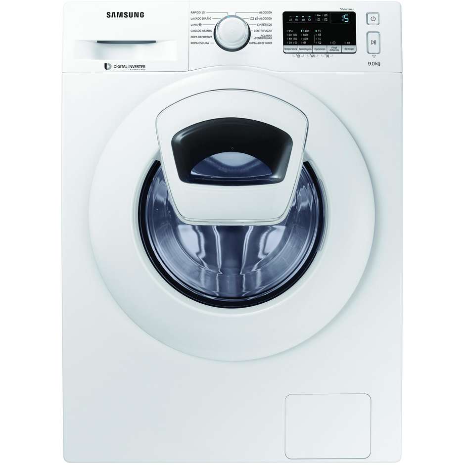 Samsung WW90K4430YW lavatrice carica frontale 9 Kg 1400 giri classe A+++ inverter colore bianco