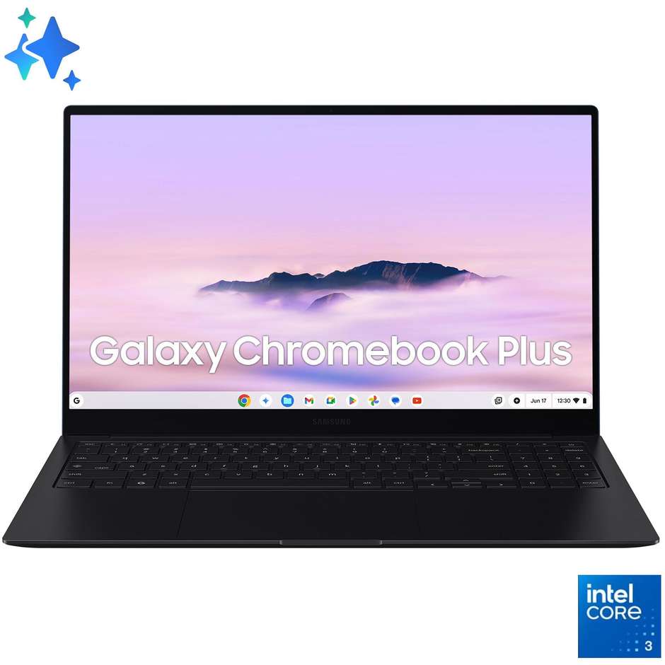 Samsung XE550XGA-KC1IT Galaxy Notebook 15.6" Ram 8 GB Memoria 256 GB ChromeOS Colore Blu