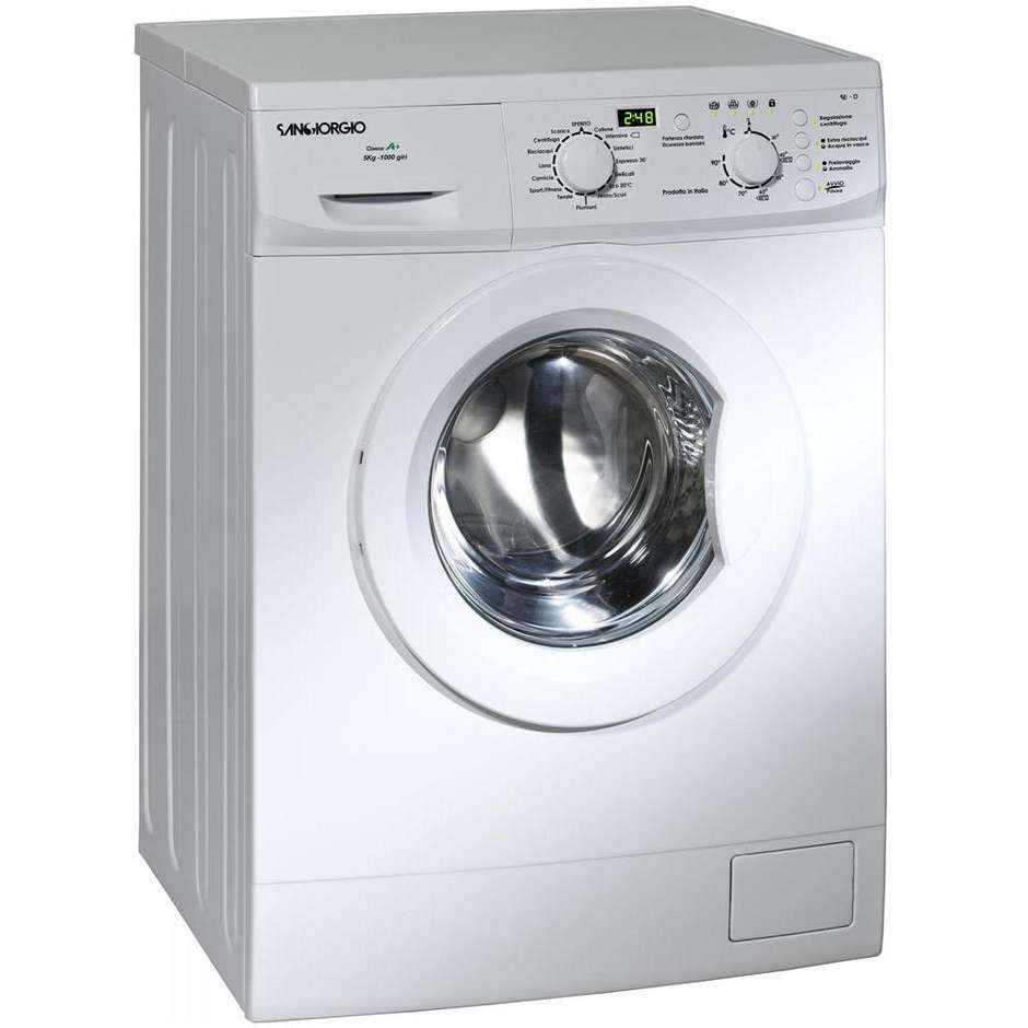 San Giorgio SES510D Slim lavatrice snella 45 cm 5 Kg 1000 giri classe A+ colore bianco