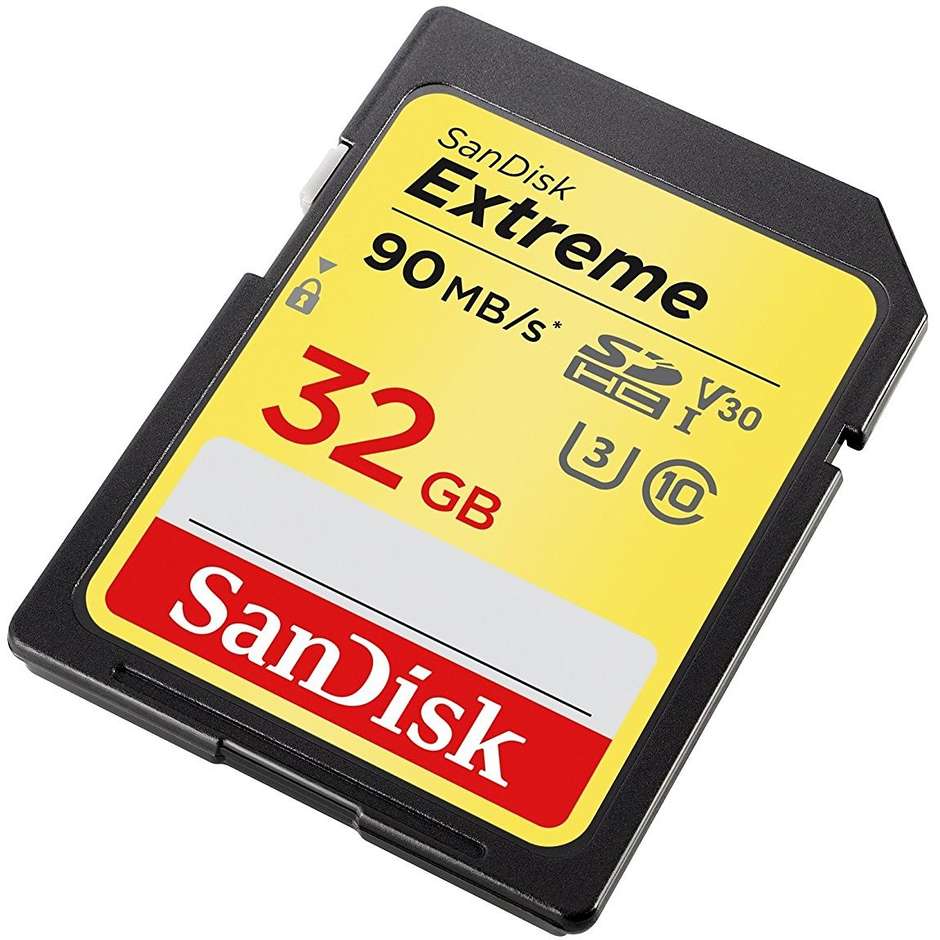 Sandisk Extreme Memory SDHC Card 32 Gb Classe 10 90mb/s