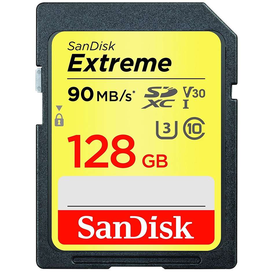 Sandisk Extreme Memory SDXC Card 128 Gb Classe 10