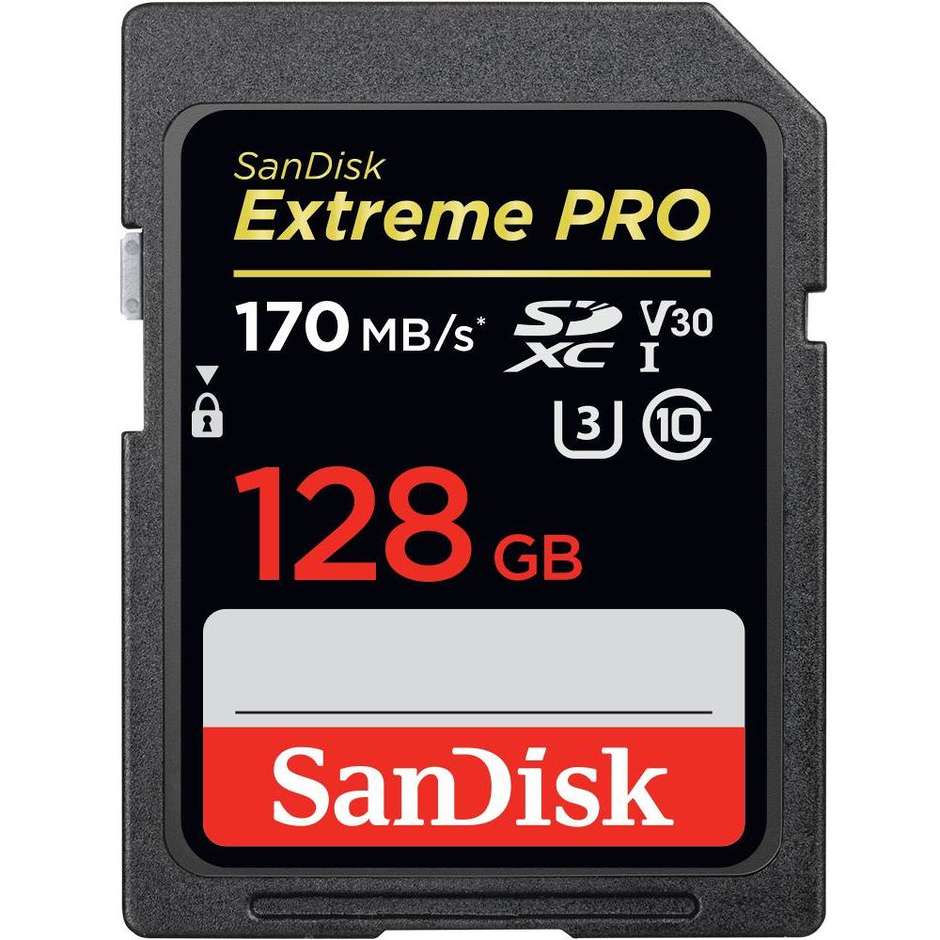 SANDISK extreme pro scheda SD 128gb