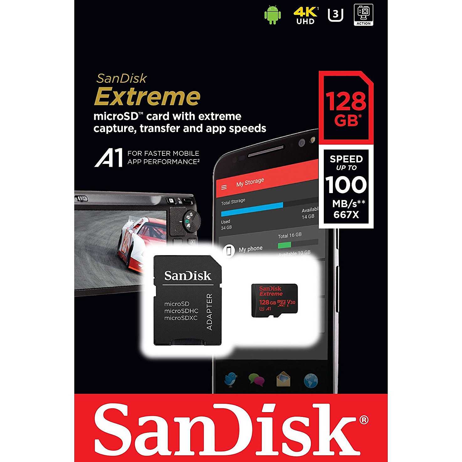 SILICON POWER Carte mémoire microSD UHS-1 Class 10
