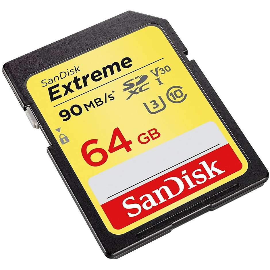 Sandisk Extreme SDXVE064GB Memory Card SDXC 64 Gb Classe 10 90mb/s