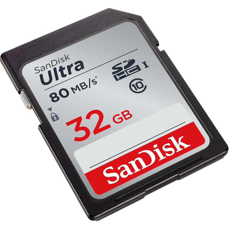 Sandisk SDSDUNR-03 Scheda MicroSDHC Memoria 32 Gb colore nero e bianco