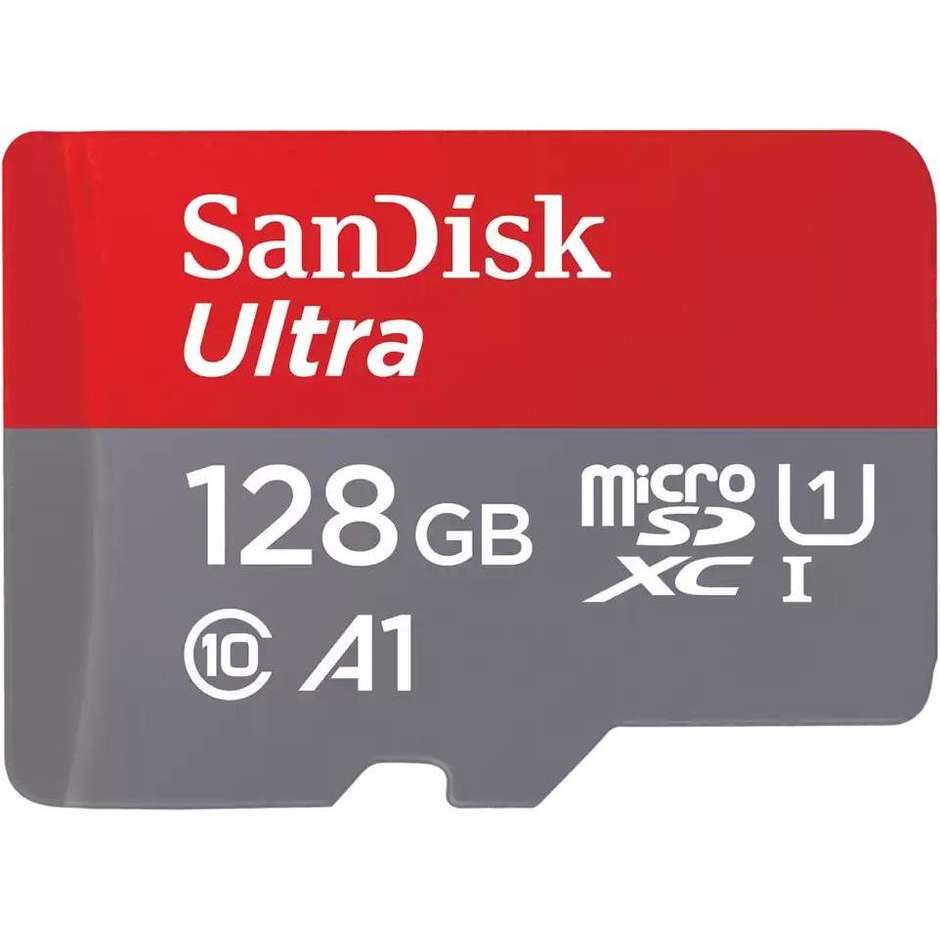 Sandisk SDSQUAB-12 MicroSD Con Adattatore Capacità 128 Gb