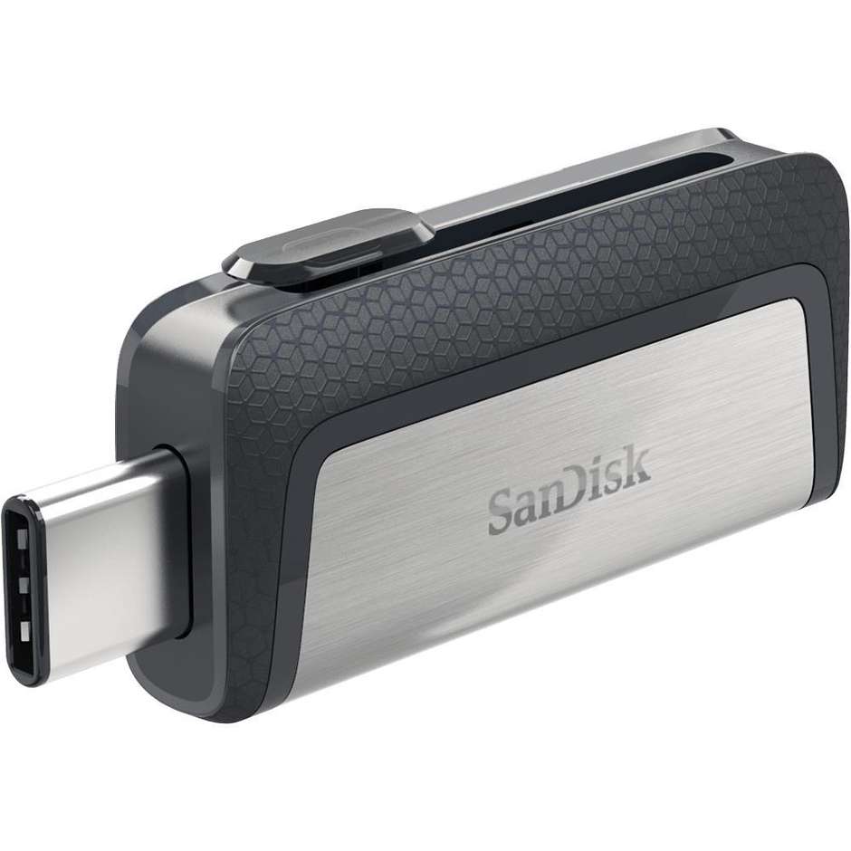SanDisk Ultra Dual Drive USB Type-C unità flash USB 64 GB USB Type-A / USB Type-C 3.2 Gen 1 (3.1 Gen 1) Colore Nero, Argento