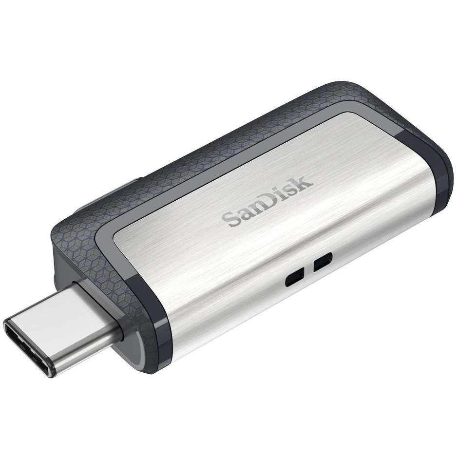 SanDisk Ultra Dual Drive USB Type-C unità flash USB Memoria 32 GB USB Type-A / USB Type-C 3.2 Gen 1 (3.1 Gen 1) Colore Nero, Argento