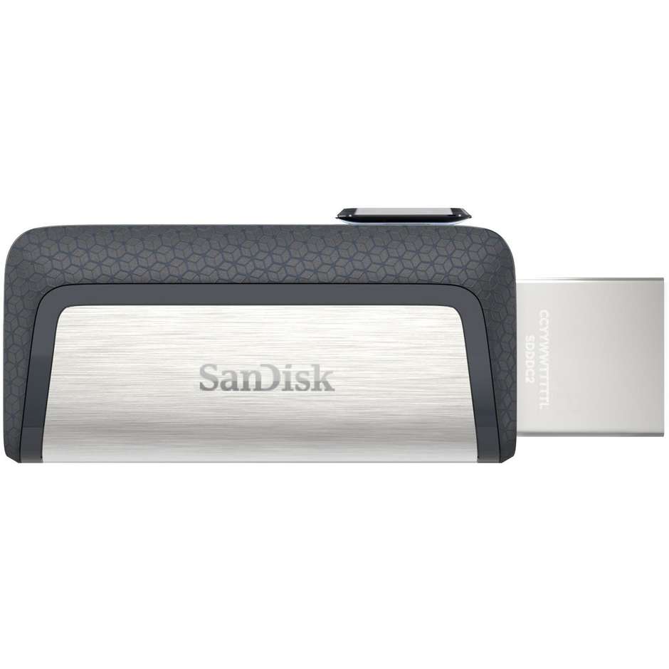 SanDisk Ultra Dual Drive USB Type-C unità flash USB Memoria 32 GB USB Type-A / USB Type-C 3.2 Gen 1 (3.1 Gen 1) Colore Nero, Argento