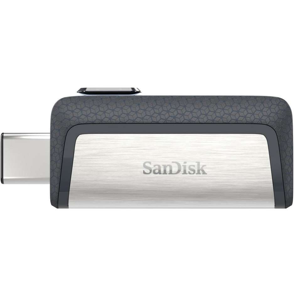 SanDisk Ultra Dual Drive USB Type-C unità flash USB Memoria 32 GB USB Type-A / USB Type-C 3.2 Gen 1 (3.1 Gen 1) Colore Nero, Argento