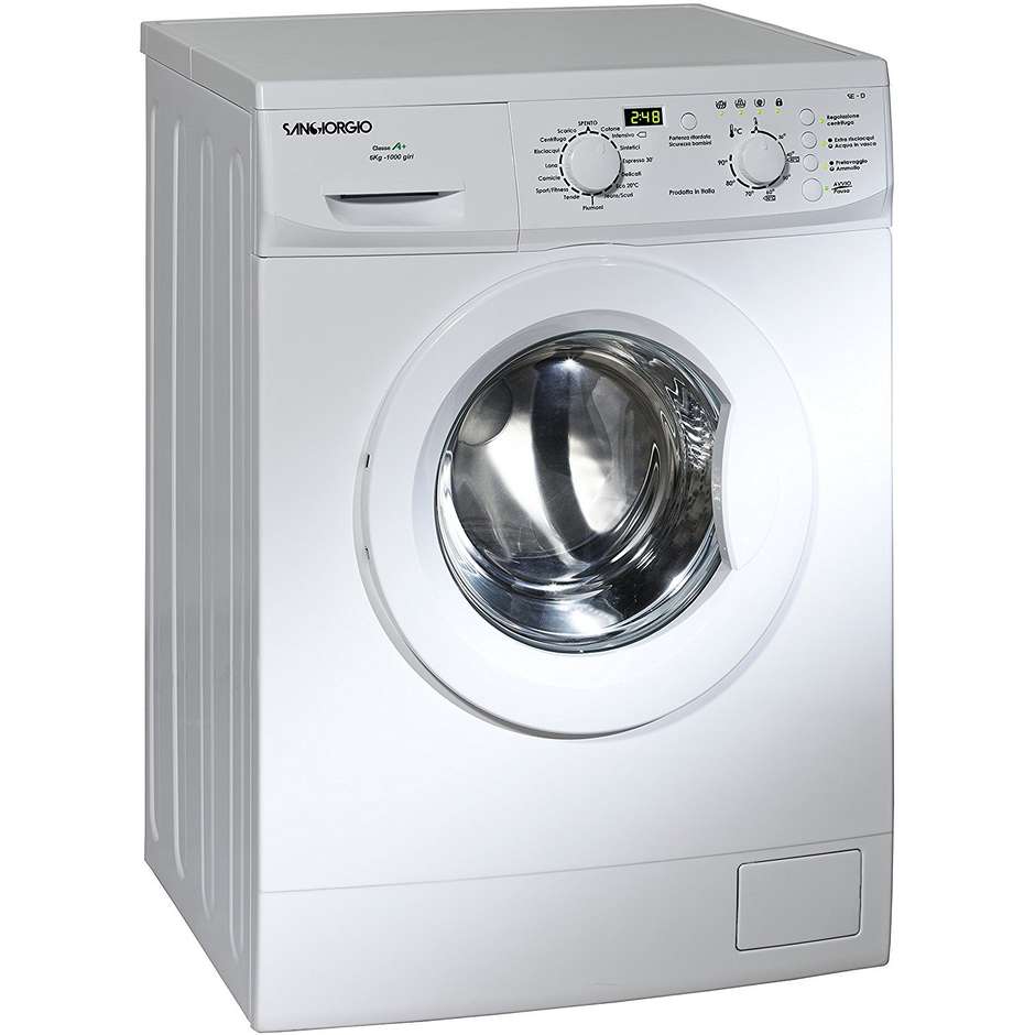 SanGiorgio SES610D lavatrice carica frontale 6 Kg 1000 giri classe A++ colore bianco