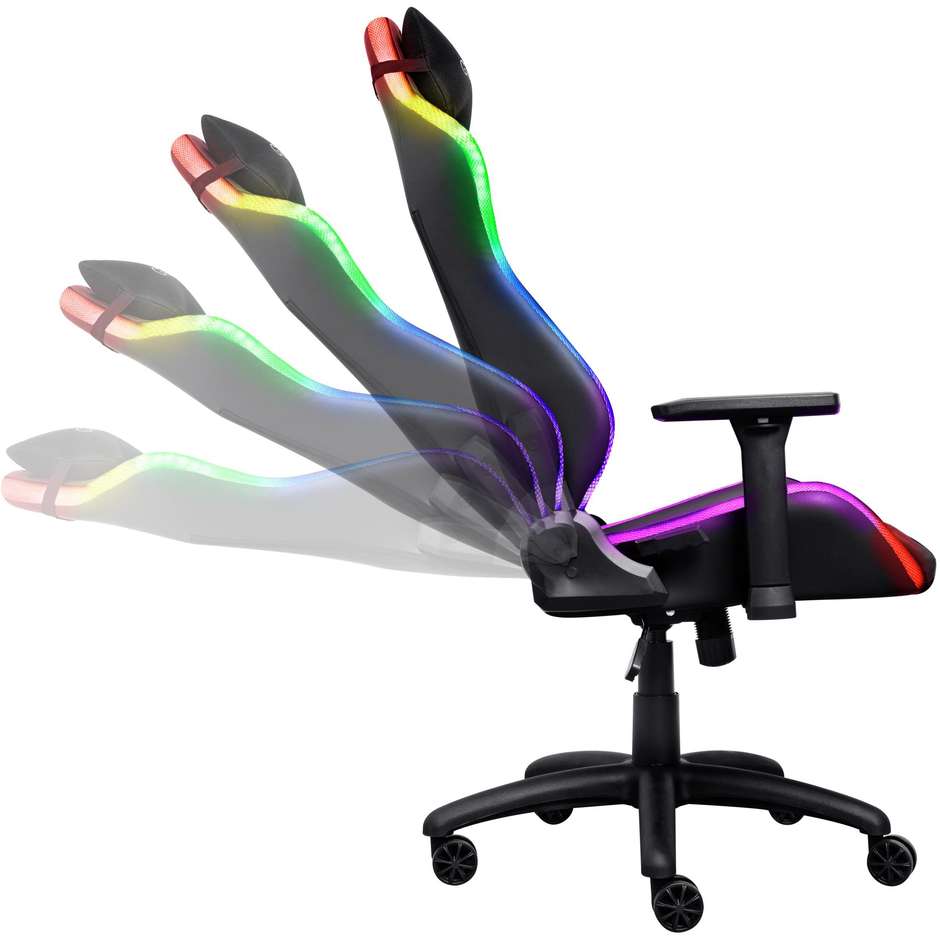 sedia gaming gxt 719 ruya rgb nero