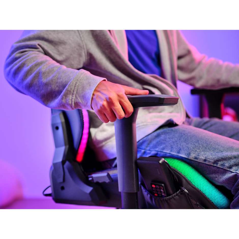 sedia gaming gxt 719 ruya rgb nero