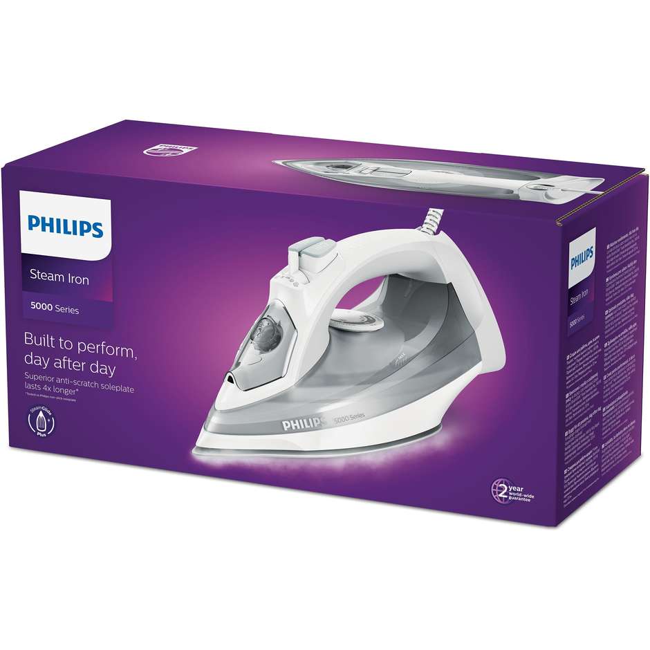 serie 5000,2400w, vapore continuo 40gr/minpiastra