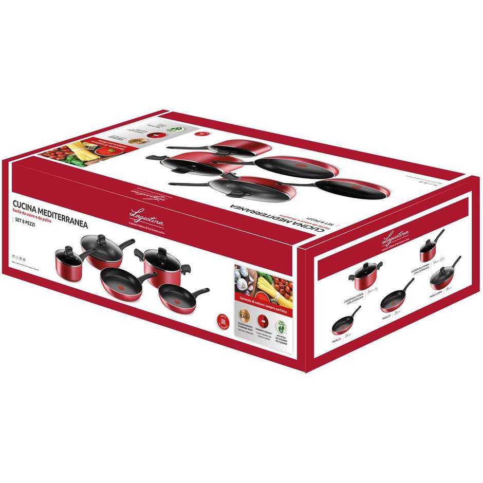 set cucina mediterranea 8 pz