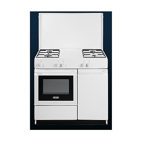 Delonghi SGW 554 N Cucina Gas 4 Fornelli con Forno a Gas da 50 cm