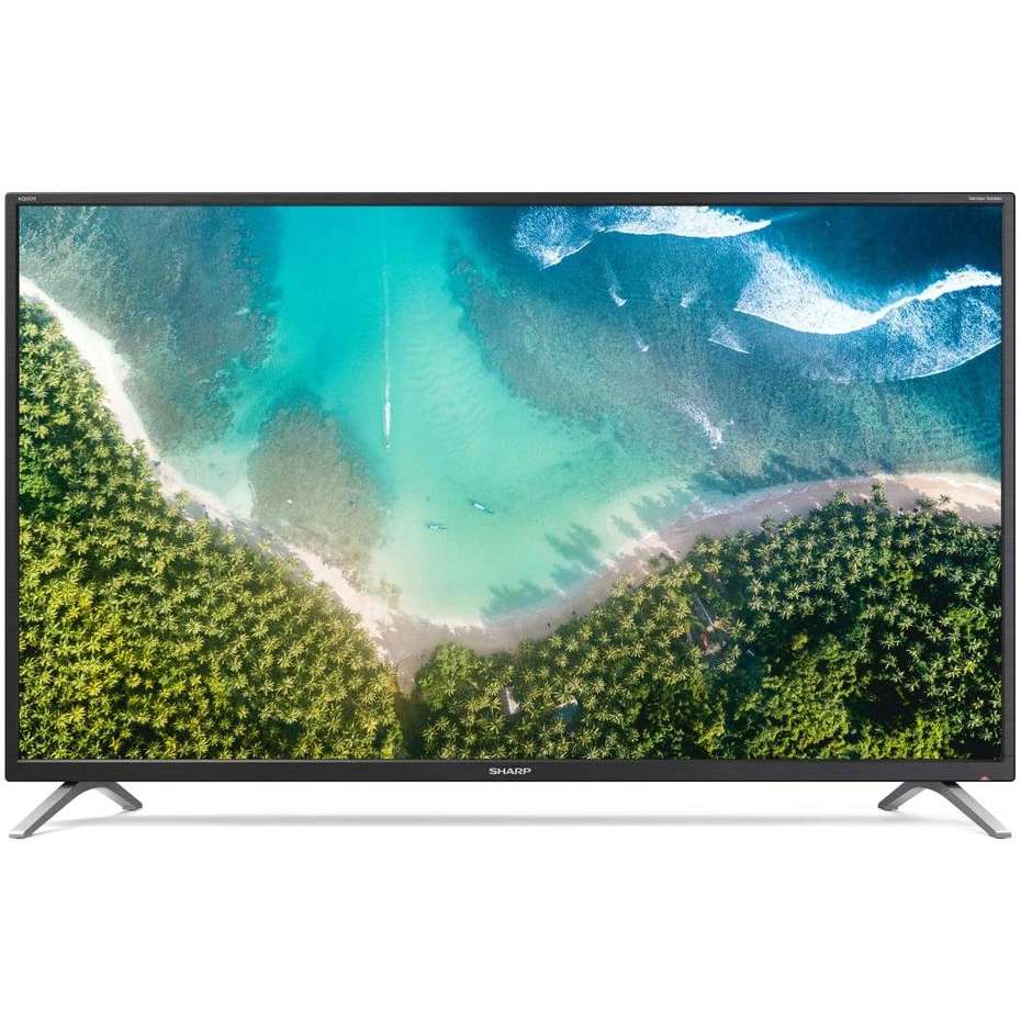 Sharp 32BI2EA TV LED 32'' HD Smart TV Wi-Fi Bluetooth Classe F colore cornice nero e argento