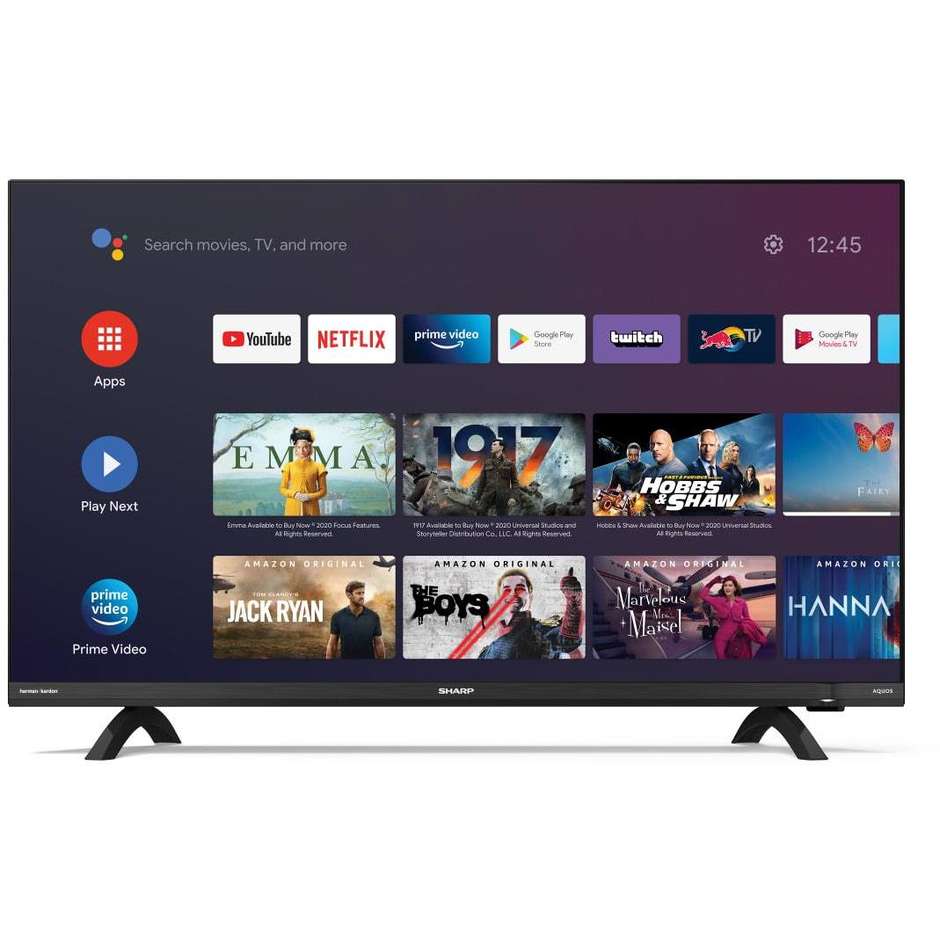 Sharp 32DI4E TV LED 32" HD Ready Smart TV Wi-Fi Classe F colore cornice nero