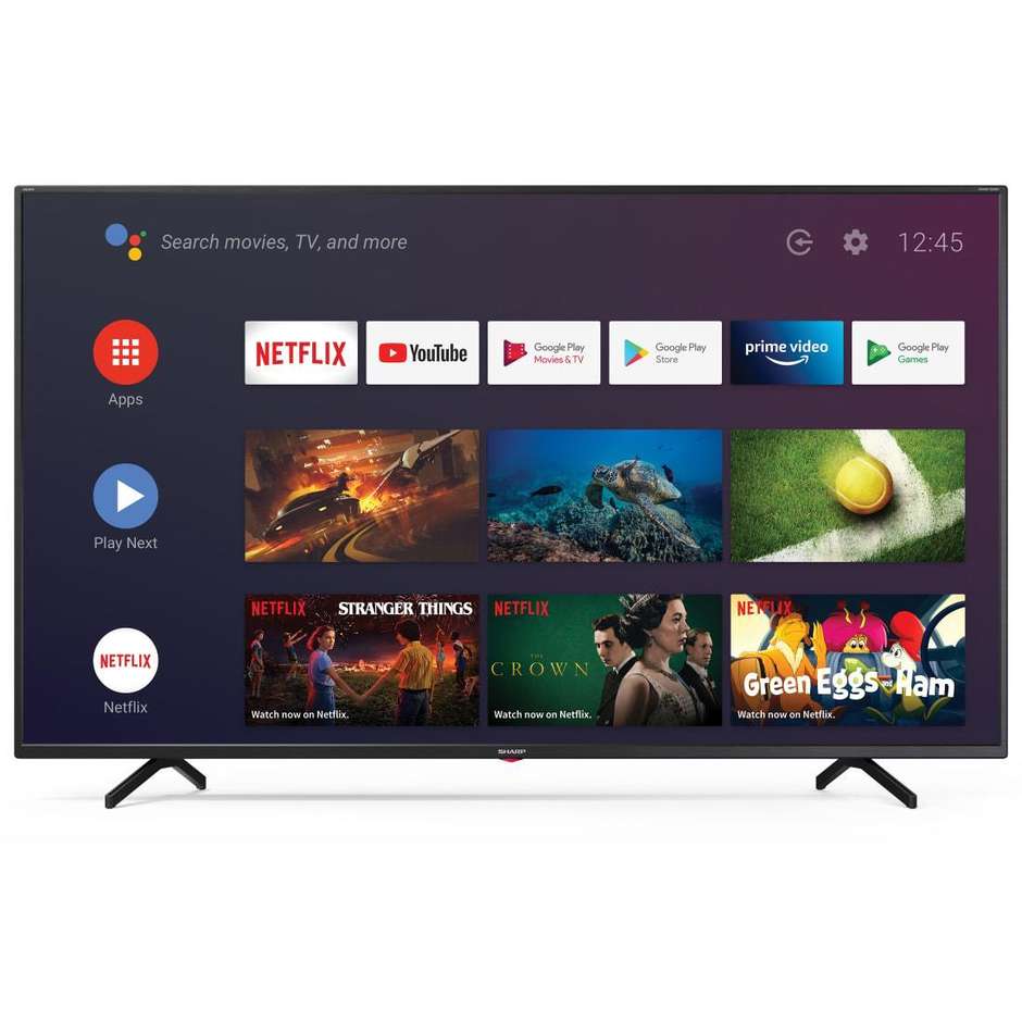 Sharp Aquos 65BN3EA TV LED 65'' 4K Ultra HD Smart TV Wi-Fi Classe A+ colore nero