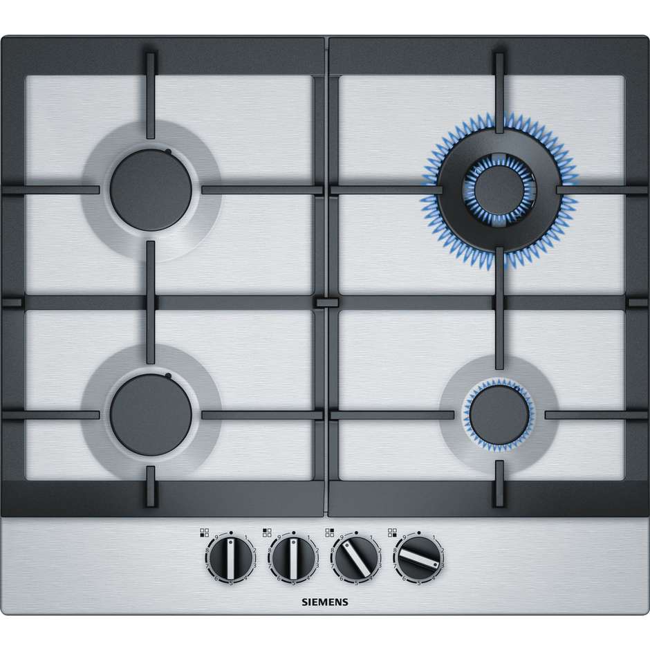 Siemens EC6A5HB90 piano cottura a gas 60 cm 4 fuochi colore inox
