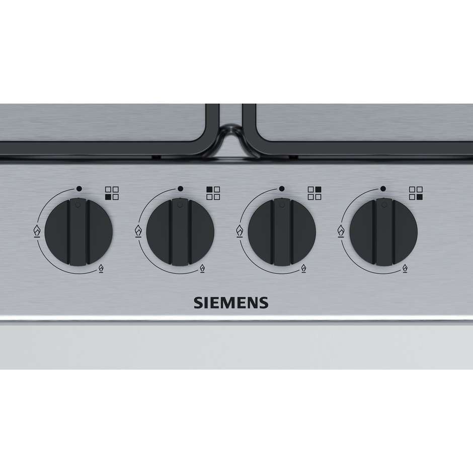 Siemens EG6B5PB60 piano cottura a gas 60 cm 4 fuochi colore inox