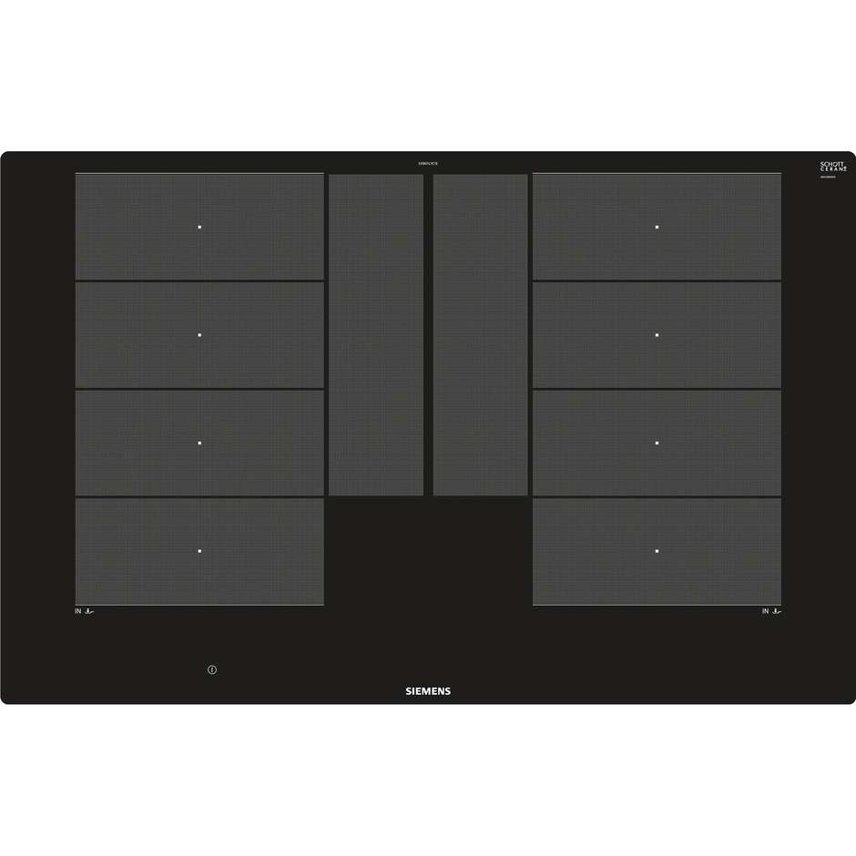 Siemens EX801LYC1 Piano cottura a induzione 80 cm 4 zone Vetroceramica Nero