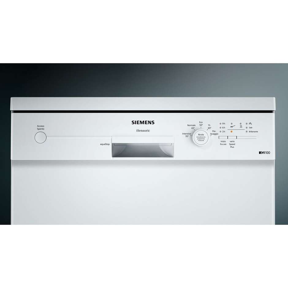 Siemens SN215W01AJ lavastoviglie sottopiano 12 coperti 5 programmi classe A++ colore bianco