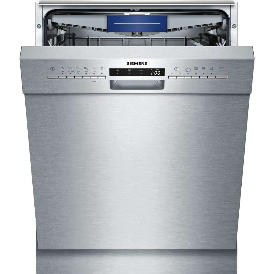 Siemens SN436S03ME iQ300 lavastoviglie inseribile sottopiano 14 coperti 6 programmi classe A++ inox