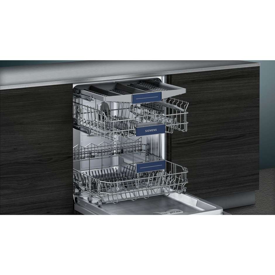 Siemens SN436S03ME iQ300 lavastoviglie inseribile sottopiano 14 coperti 6 programmi classe A++ inox