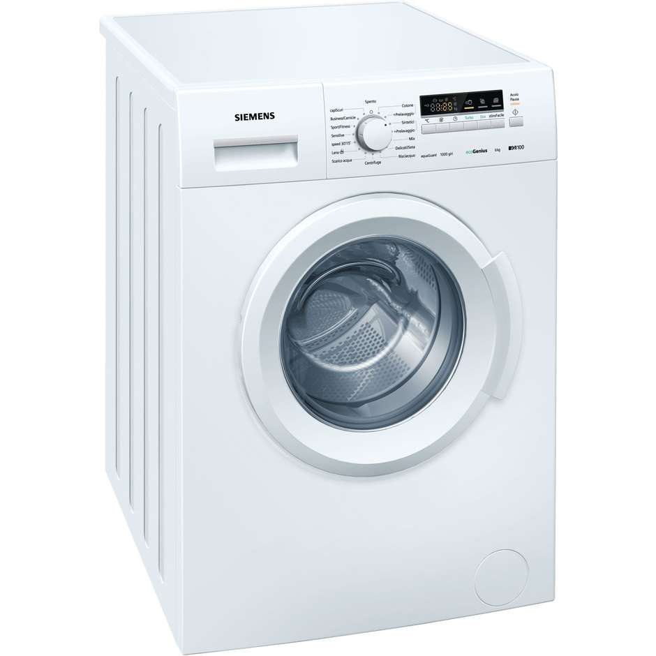 Siemens WM10B221II lavatrice carica frontale 6 Kg 1000 giri classe A+++ colore bianco