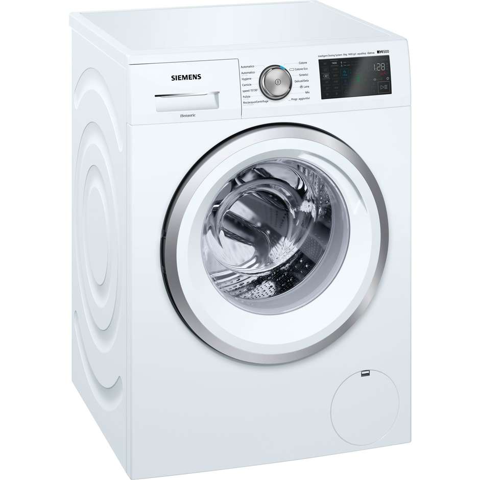 Siemens WM14T6H8IT lavatrice carica frontale 8 Kg Classe A+++ colore bianco