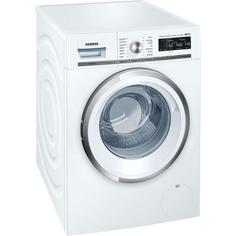 Siemens WMH4W649IT lavatrice carica frontale 9 Kg 1400 giri classe A+++ colore bianco