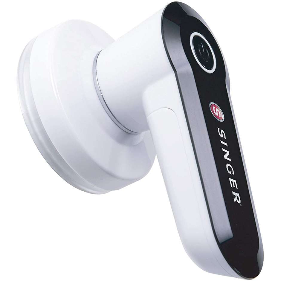 Singer 220015002 Slim Levapelucchi Elettrico a Batterie Lame Acciaio Inox Bianco e Nero